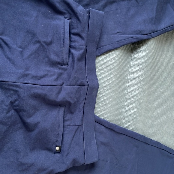 Banana Republic Premium Ponte Legging Work Pant Womens 8 Blue Tapered Leg - Picture 3 of 4